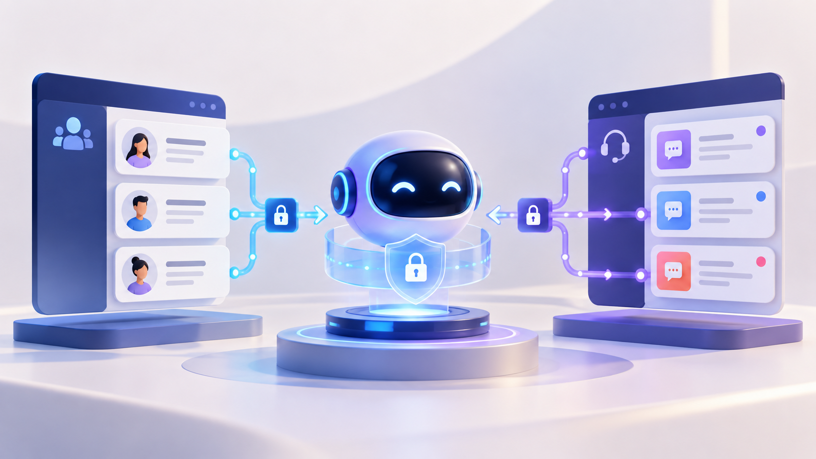 چطور AI Agent را به CRM و سامانهٔ تیکتینگ وصل کنیم؟ راهنمای طراحی اتصال و دسترسی‌ها